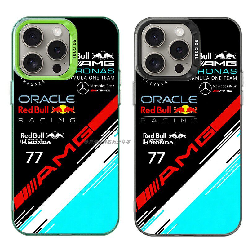 大孔硬壳手机壳适用苹果iPhone17Pro16Max13Pro15XS14XR8X7plus12SE11 AMG 77 F1奔驰