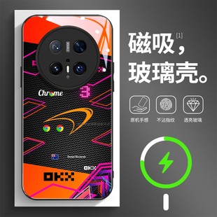 磁吸玻璃手机壳适用华为mate80pura70mate60pro max plus ultra 丹尼尔·里卡多
