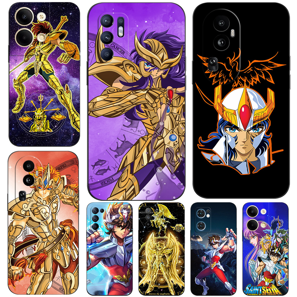 硅胶软手机壳适用OPPO A72 5G RENO 10 9 8 7 6 5 PRO K PLUS + 圣斗士星矢saint seiya