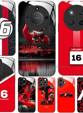 玻璃手机壳适用荣耀500400300PRO200100 60 70 90GT80X60X50X40X10X20X30查尔斯·莱克勒克16charles leclerc