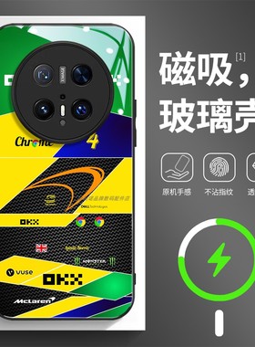 磁吸玻璃手机壳适用华为mate80pura70mate60pro max plus ultra F1兰多·诺里斯lando norris