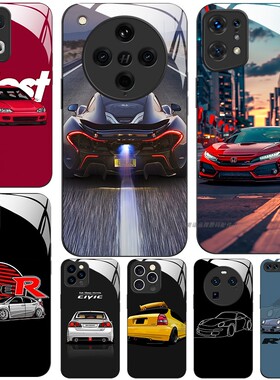 玻璃手机壳适用OPPO FINDX9 X8 PRO X7X6X5X3RENO15 14 13 RPO12 11K12K11K10  本田思域911跑车