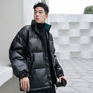 加厚立领棉袄冬装 韩版 保暖皮衣棉服男潮流 潮牌棉衣面包服冬季 男士