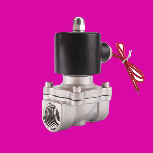 4分6分1寸2W-08 10 15 20 25 32 40 50ac220v电磁阀常闭不锈钢24v