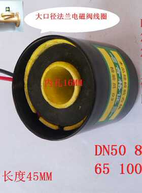 水液电磁阀ac220v  DF100法兰阀门 配件DN65 ZCQ80 线圈水阀 厂家