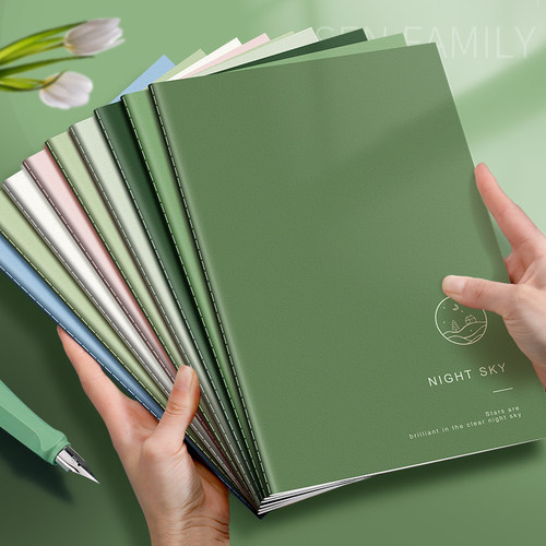 笔记本子ins简约软面抄b5a5森林