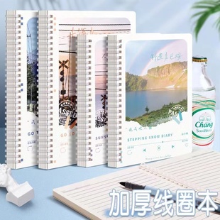 浪漫出逃a5笔记本B5线圈本国风熊猫学生用高颜值加厚励志记事本