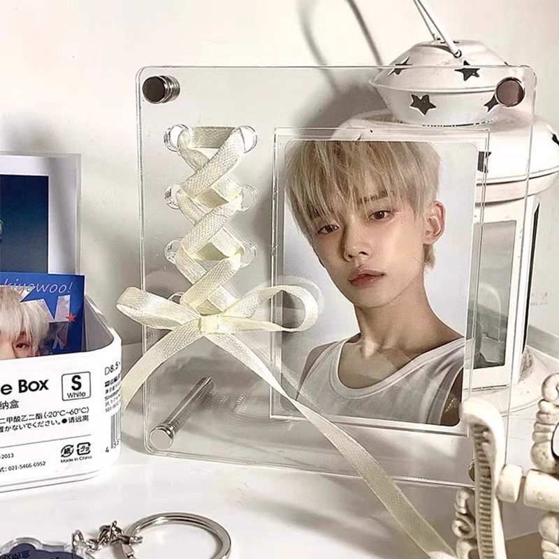 亚克力3寸小卡丝带卡砖摆件