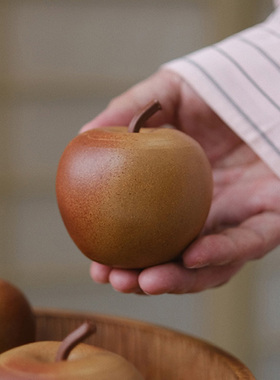 小谦山房苹果紫砂醒茶罐宜兴密封罐茶叶罐家用普洱小号便携茶叶盒