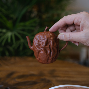 小谦山房红枣壶纯手工紫砂壶优质红降坡泥宜兴中式 泡茶壶茶具套装