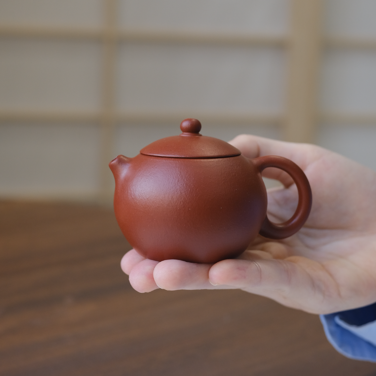 小谦山房全手小西施紫砂壶宜兴原矿朱泥女士茶壶中式一人小壶茶具