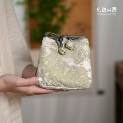小谦山房茶器收纳包茶具收纳布袋外出高级旅行便携茶道专用茶事包