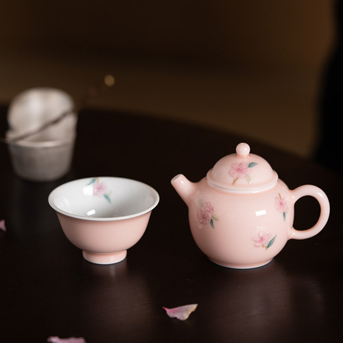 樱花礼盒旅行茶具套组便携装