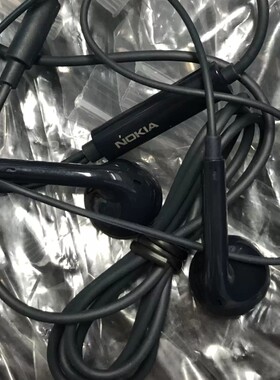 适用诺基亚手机耳机原装3.5mm半入耳式有线耳塞线控带麦正品包邮