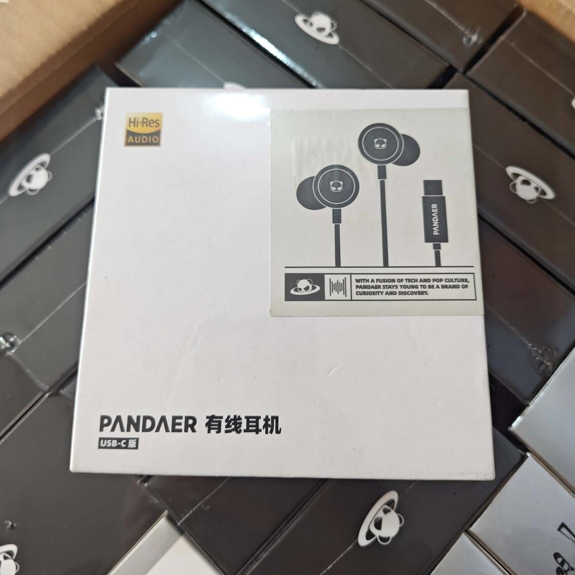 适用魅族PANDAER原装有线耳机触摸控制带麦type-c口正品白色包邮