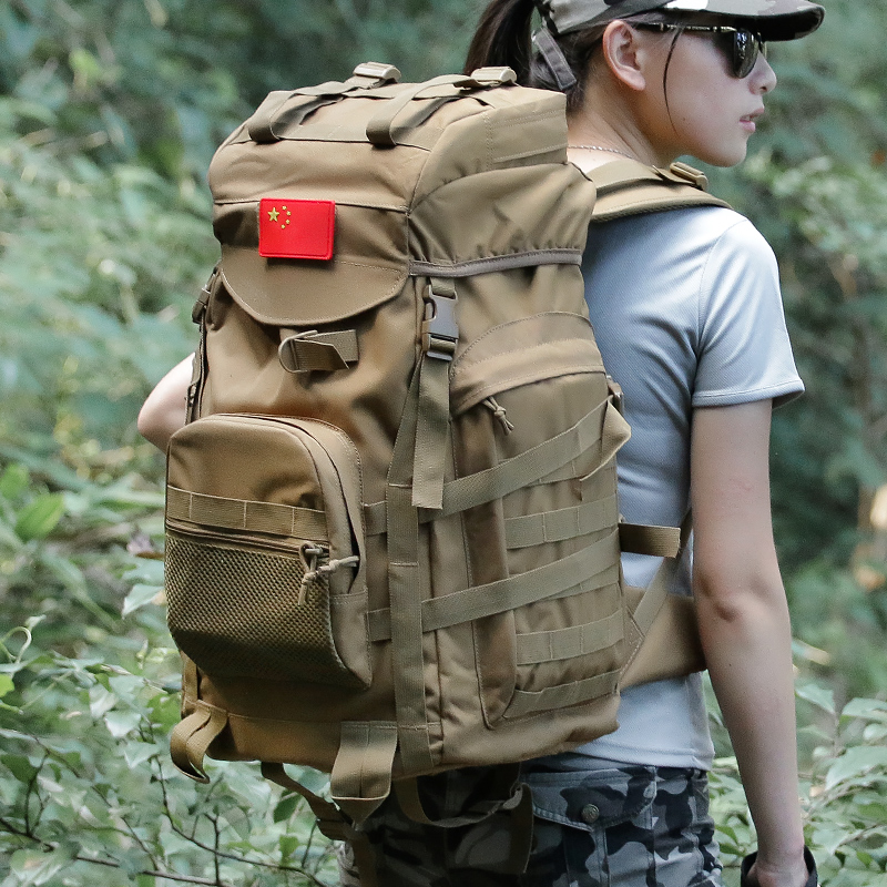 多功能户外战术背包军迷双肩迷彩背囊荒野背包大容量登山包旅行包