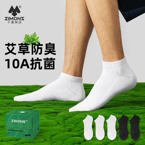 【10A抗菌防臭】子墨艾草短袜男