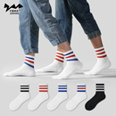 子墨袜子男士纯棉秋冬厚款毛巾底袜中筒保暖运动袜男生羽毛球袜潮