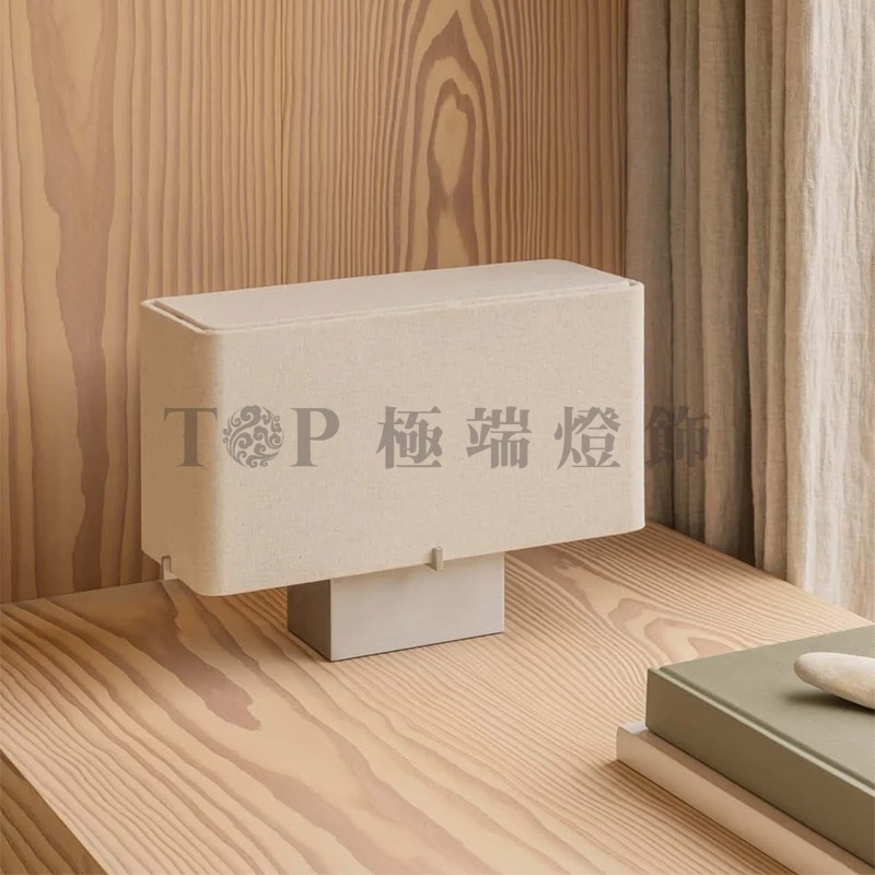 意大利轻奢极简创意洞石台灯现代客厅卧室床头书房侘寂装饰金属灯