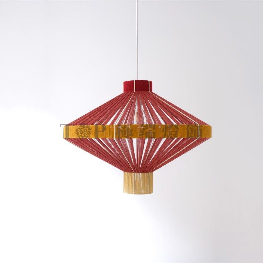 新中式吊灯 酒店别墅大气艺术客厅餐厅红灯笼彩色手工绕丝线吊灯,家装灯饰光源,客厅吊灯,淘宝优惠券,粉丝福利购,淘宝优惠卷