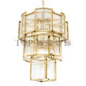 现代大型水晶圆形三层吊灯简约大气奢华客厅餐厅大厅楼梯工程吊灯