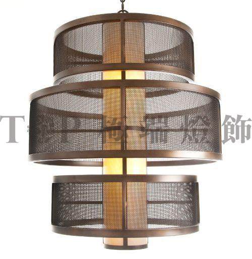新中式布艺金属吊灯 酒店茶楼客厅书房禅意灯具 工程定制铁网吊灯,家装灯饰光源,客厅吊灯,淘宝优惠券,粉丝福利购,淘宝优惠卷