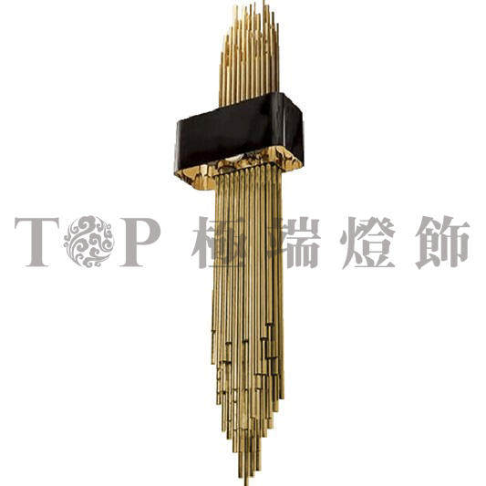设计师灯新中式餐厅创意风琴钢管壁灯酒店会所样板房走廊过道灯饰