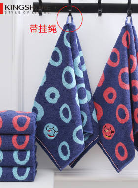 金号新款纯棉大毛巾带挂绳男女成人情侣洗脸洗澡加厚柔软吸水1792
