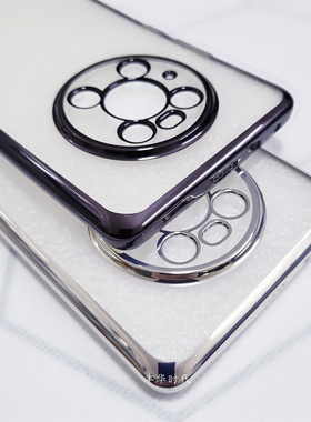 奢华电镀适用华为Mate40Pro+手机壳透明mate40e硅胶套防摔软壳薄