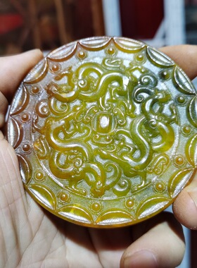 玉石原石仿古玉老玉天然岫玉雕Z