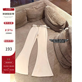 显瘦显腿长休闲长裤 CCZEE 女冬季 修身 挚爱比例 腰带加绒喇叭裤