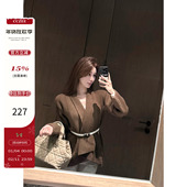 CCZEE 极简慵懒风宽松开衫 暮秋晚风 row系不规则针织外套女秋季