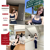 气质V领挂脖条纹连衣裙收腰显瘦无袖 cczee 心动赴约 露背包臀裙