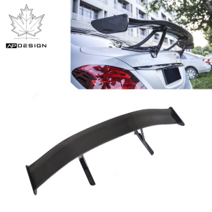 适用于奔驰C级W205四门升级IMP款 碳纤尾翼后扰流板