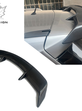 适用于奔驰A级W176升级PAK款碳纤尾翼顶翼扰流板