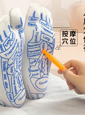 英文足底疗按摩保健百穴位图解