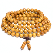 柘木手链6 8mm108颗念珠黄金檀木手串佛珠男女士款 首饰品厂家直销