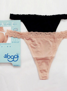 黛安芬SLOGGI性感莫代尔T裤76-524弹力蕾丝丁字裤76-530 76-954