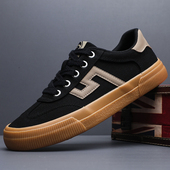 韩版 潮流百搭潮鞋 休闲英伦风布鞋 2026新款 板鞋 帆布鞋 夏季 春秋男士