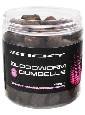 英国Sticky血红虫哑铃形沉底丸饵Sticky Baits Bloodworm Dumbell