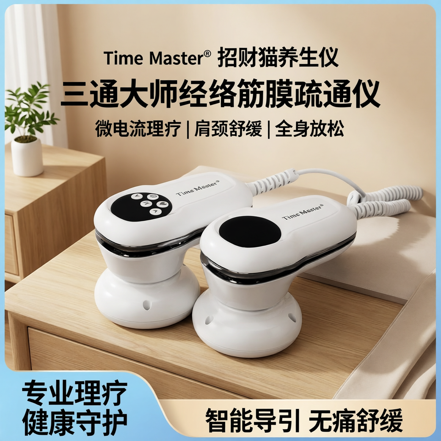 招财猫养生仪器三通大师经络筋膜疏通理疗导肩颈调理微电流身体仪