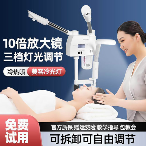 泰东冷热双喷蒸脸器喷雾机面部补水冷光灯热喷仪美容院专用纹绣灯