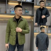 新款 棉服男士 休闲翻领加棉欧货外套简约休闲韩版 冬季 痞帅修身 夹克
