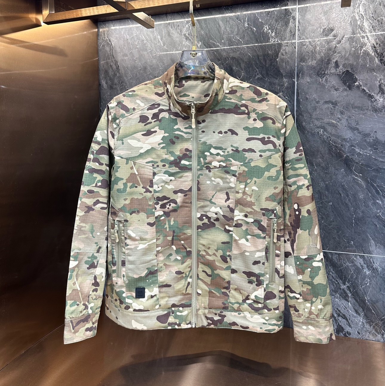 秋冬新款冲锋衣男棉服夹克迷彩服外套棉大衣户外正版运动舒适上衣