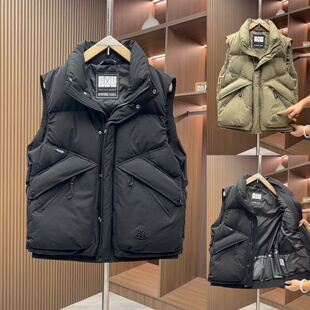 2025秋冬加厚保暖棉马甲男潮牌时尚 百搭背心 痞帅夹棉坎肩外套工装