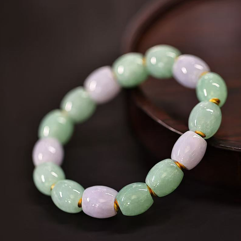 【颖有尽有】新款缅甸天然A货翡翠手串大气简约JJCYX51109005