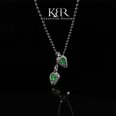 【禧物社】新款天然A货翡翠项链颈链简约百搭时尚 KBR0320002