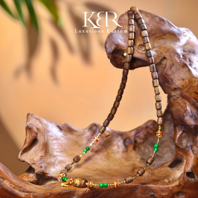 杭州发货【直播中国】缅甸天然A货翡翠沉香项链锁骨链KBR0608010