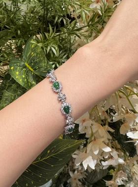 【CC优选】A货翡翠满绿葫芦手串手链简约女款KBR1220004