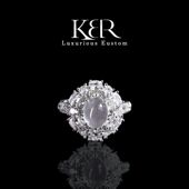 天然水沫子蛋面戒指简约百搭时尚 女款 JJKRL0409001